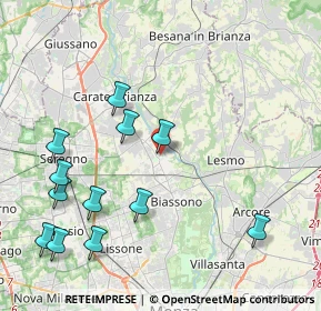 Mappa Via Alcide De Gasperi, 20845 Sovico MB, Italia (4.75917)