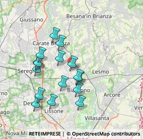 Mappa Via Alcide De Gasperi, 20845 Sovico MB, Italia (3.32688)