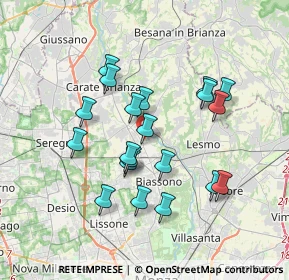 Mappa Via Alcide De Gasperi, 20845 Sovico MB, Italia (3.2125)
