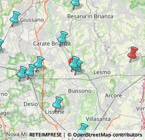 Mappa Via Alcide De Gasperi, 20845 Sovico MB, Italia (4.95)