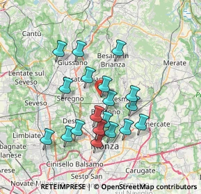 Mappa Via Alcide De Gasperi, 20845 Sovico MB, Italia (6.39105)