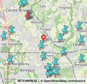 Mappa Via Alcide De Gasperi, 20845 Sovico MB, Italia (2.7585)