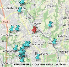 Mappa Via Alcide De Gasperi, 20845 Sovico MB, Italia (2.65105)