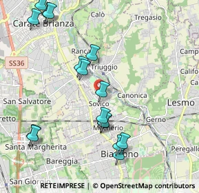 Mappa Via Alcide De Gasperi, 20845 Sovico MB, Italia (2.28125)