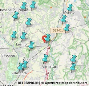 Mappa Via Vittorio Emanuele II, 20865 Usmate Velate MB, Italia (5.02938)