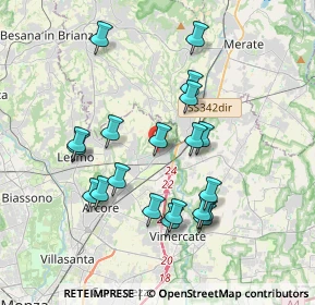 Mappa Via Vittorio Emanuele II, 20865 Usmate Velate MB, Italia (3.5465)