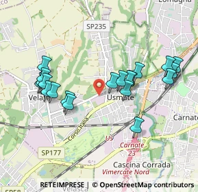 Mappa Via Vittorio Emanuele II, 20865 Usmate Velate MB, Italia (0.937)