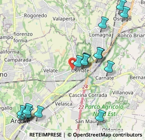 Mappa Via Vittorio Emanuele II, 20865 Usmate Velate MB, Italia (2.61)