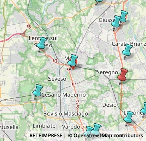 Mappa Via Vicenza, 20821 Meda MB, Italia (6.61467)