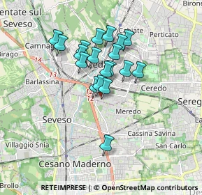 Mappa Via Vicenza, 20821 Meda MB, Italia (1.34053)