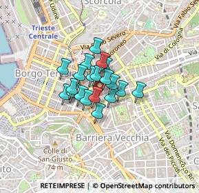 Mappa Via del Toro, 34125 Trieste TS, Italia (0.228)