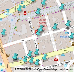 Mappa Via del Toro, 34125 Trieste TS, Italia (0.082)