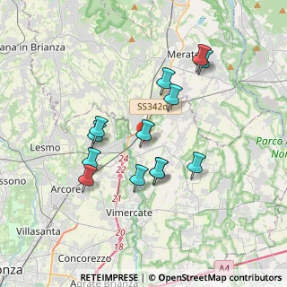 Mappa Via Brianza, 20866 Carnate MB, Italia (3.27308)