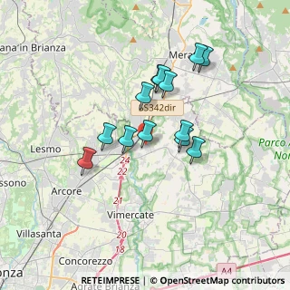 Mappa Via Brianza, 20866 Carnate MB, Italia (2.83692)