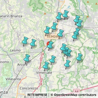 Mappa Via Brianza, 20866 Carnate MB, Italia (3.9325)