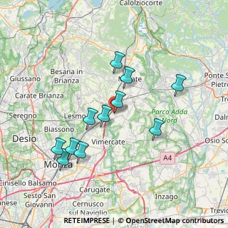Mappa Via Brianza, 20866 Carnate MB, Italia (6.94545)