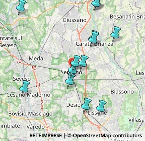 Mappa Via Santino de Nova, 20831 Seregno MB, Italia (4.11231)