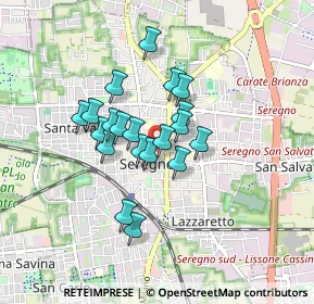 Mappa Via Santino de Nova, 20831 Seregno MB, Italia (0.6255)