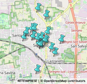 Mappa Via Santino de Nova, 20831 Seregno MB, Italia (0.607)