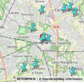 Mappa Via Santino de Nova, 20831 Seregno MB, Italia (2.28636)