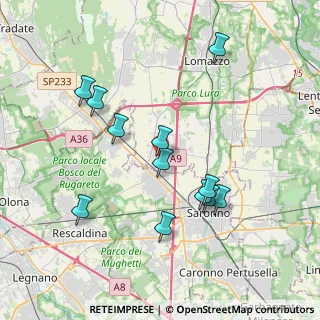 Mappa Via Bernardino Caimi, 22078 Turate CO, Italia (3.6725)