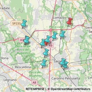 Mappa Via Bernardino Caimi, 22078 Turate CO, Italia (3.43833)