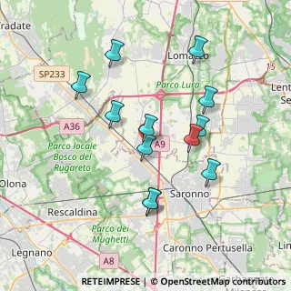 Mappa Via Bernardino Caimi, 22078 Turate CO, Italia (3.4)