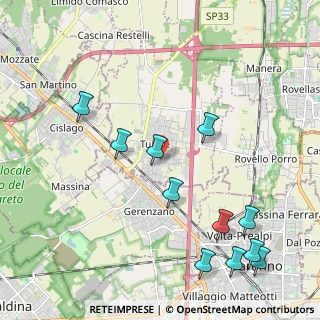 Mappa Via Bernardino Caimi, 22078 Turate CO, Italia (2.45455)