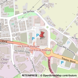 Mappa Via Eroi di Podrute, 3, 31057 Silea, Treviso (Veneto)