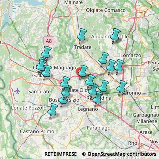 Mappa Via G. Garibaldi, 21055 Gorla Minore VA, Italia (7.0135)
