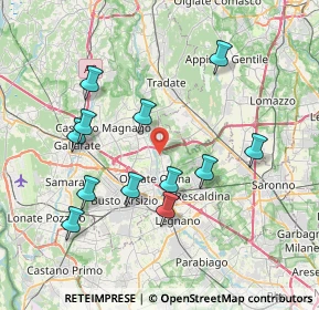 Mappa Via G. Garibaldi, 21055 Gorla Minore VA, Italia (7.52083)