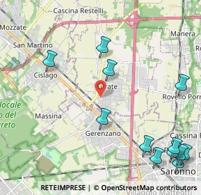 Mappa Via A. Manzoni, 22078 Turate CO, Italia (2.85917)