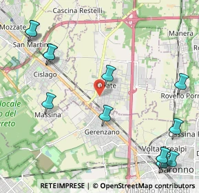 Mappa Via A. Manzoni, 22078 Turate CO, Italia (2.83692)