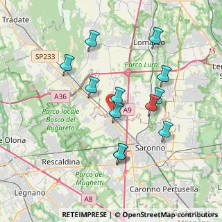 Mappa Via A. Manzoni, 22078 Turate CO, Italia (3.4775)
