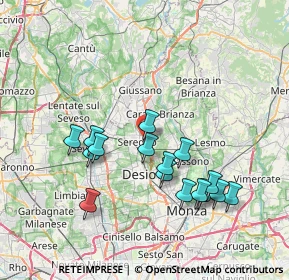 Mappa Via Sicilia, 20831 Seregno MB, Italia (7.22313)