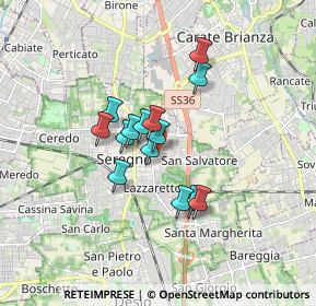 Mappa Via Sicilia, 20831 Seregno MB, Italia (1.19714)