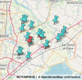 Mappa Via Emilia, 31050 Monastier di Treviso TV, Italia (6.47167)