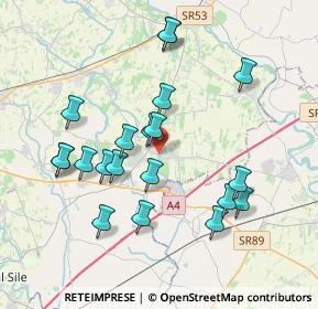 Mappa Via Emilia, 31050 Monastier di Treviso TV, Italia (3.7025)