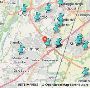 Mappa Via Agostino Richelmi, 24044 Dalmine BG, Italia (2.18333)