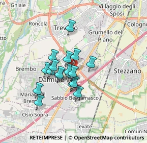 Mappa Via Agostino Richelmi, 24044 Dalmine BG, Italia (1.21111)