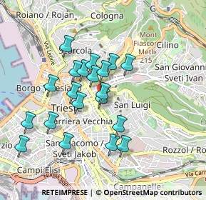 Mappa Via Ginnastica, 34142 Trieste TS, Italia (0.8005)