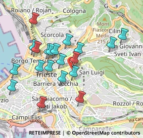 Mappa Via Ginnastica, 34142 Trieste TS, Italia (0.9045)