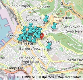 Mappa Via Ginnastica, 34142 Trieste TS, Italia (0.624)