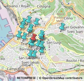 Mappa Via Ginnastica, 34142 Trieste TS, Italia (0.709)
