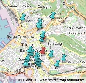 Mappa Via Ginnastica, 34142 Trieste TS, Italia (0.9525)