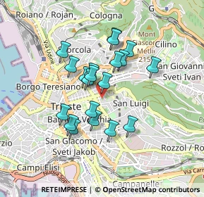 Mappa Via Ginnastica, 34142 Trieste TS, Italia (0.6965)