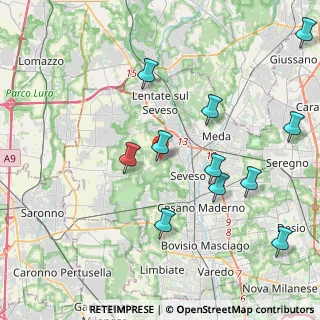 Mappa Via Luigi Pirandello, 20825 Barlassina MB, Italia (4.51909)