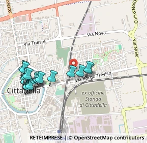 Mappa Via Santa Chiara, 35013 Cittadella PD, Italia (0.5395)