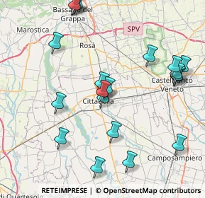 Mappa Via Santa Chiara, 35013 Cittadella PD, Italia (9.0065)