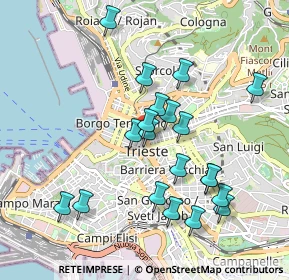 Mappa Via Giacinto Gallina, 34122 Trieste TS, Italia (0.911)